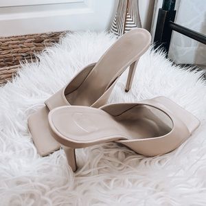 Misguided Nude Muled Heels